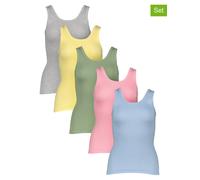 PETITE FLEUR Damen Unterhemd mehrfarbig, Größe 38/40, 5888221 Mischfarben S