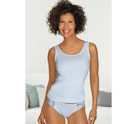 PETITE FLEUR Achselhemd Damen blau, rosé, mint Gr.34