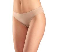 Bikinislip PETITE FLEUR Gr. 48/50, beige (beige, schwarz, weiß), Damen, Obermaterial: 95% Baumwolle, 5% Elasthan, unifarben, Unterhosen, aus elastischer Baumwoll-Qualität (808049-48) beige, schwarz, w