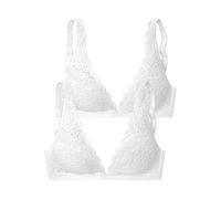 PETITE FLEUR Bralette-BH Damen 2xweiß Gr.80C