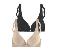 PETITE FLEUR Bügel-BH Damen toffee+schwarz Gr.80D