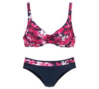 petite fleur Bügel-Bikini, mit floralem Druck 40, Cup B rot Damen Bügel-Bikinis Bikinis Damenbademode Bügel-Bikini 40, Cup B beere, bedruckt