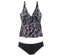 Bügel-Tankini PETITE FLEUR Gr. 38, Cup E, schwarz (schwarz, bedruckt) Damen Bikini-Sets (72951615-38) schwarz, bedruckt