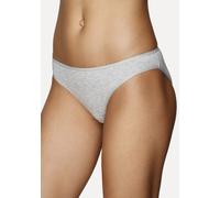Bikinislip, Damen, Gr. 32/34, bunt (rot, schwarz, weiß, grau, meliert, navy), Single Jersey, Obermaterial: 95% Baumwolle, 5% Elasthan, PETITE FLEUR BY LASCANA, unifarben, körpernah, Unterhosen, aus el