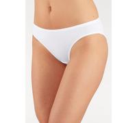 Bikinislip, Damen, Gr. 40/42, weiß, Obermaterial: 95% Baumwolle, 5% Elasthan, PETITE FLEUR BY LASCANA, unifarben, körpernah, Unterhosen, aus elastischer Baumwoll-Qualität (426164-40) weiß