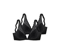 PETITE FLEUR Bralette-BH Damen 2xschwarz Gr.75D