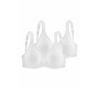 PETITE FLEUR Bügel-BH Damen 2xweiß Gr.100E