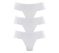 Formstring PETITE FLEUR, Damen, Gr. 36/38, weiß, Jersey, Obermaterial: 90% Baumwolle, 10% Elasthan (LYCRA SPORT). Meshfutter: 90% Polyamid, 10% Elasthan, unifarben, körpernah, Unterhosen, Bodyforming 