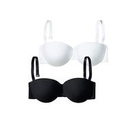 PETITE FLEUR Bügel-BH Damen schwarz+weiß Gr.75B