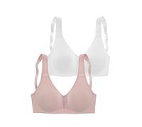 PETITE FLEUR T-Shirt-BH Damen rose + weiß Gr.85C