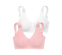 PETITE FLEUR BY LASCANA Entlastungs-BH Damen rosa+weiß Gr.85D