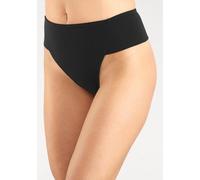 Formstring PETITE FLEUR, Damen, Gr. 48/50, schwarz, Jersey, Obermaterial: 90% Baumwolle, 10% Elasthan (LYCRA SPORT). Meshfutter: 90% Polyamid, 10% Elasthan, unifarben, körpernah, Unterhosen Formstring