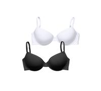 PETITE FLEUR BY LASCANA Schalen-BH Damen schwarz+weiß Gr.85B