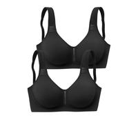 PETITE FLEUR T-Shirt-BH Damen 2x schwarz Gr.75C