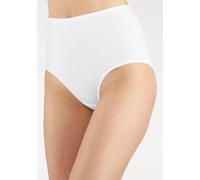 Taillenslip, Damen, Gr. 32/34, weiß, Obermaterial: 95% Baumwolle, 5% Elasthan, PETITE FLEUR BY LASCANA, unifarben, körpernah, Unterhosen Taillenslip, aus elastischer Baumwolle (874461-32) weiß