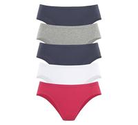 PETITE FLEUR Bikinislip Damen rot+marine+grau-meliert+weiß+marine Gr.44