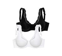 PETITE FLEUR Bügel-BH Damen weiß+schwarz Gr.85E