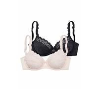 PETITE FLEUR Bügel-BH Damen puder+schwarz Gr.90E