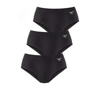 petite fleur Formslip, (3 St.), mit kleinem Schmetterlings-Druck 44/46, 3 St. schwarz Damen Tagwäsche Wäsche Formslip 44/46, 3 St. schwarz