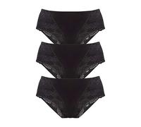 Formslip PETITE FLEUR, Damen, Gr. 40/42, schwarz, Obermaterial: 90% Baumwolle, 10% Elasthan (LYCRA). Miedereinsatz: 90% Polyamid, 10% Elasthan. Spitze: 90% Polyamid, 10% Elasthan, unifarben, Unterhose