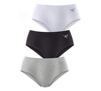 PETITE FLEUR Formslip Damen grau-meliert+schwarz+weiß Gr.44/46