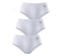 petite fleur Formslip, (3 St.), mit kleinem Schmetterlings-Druck 52/54, 3 St. weiß Damen Tagwäsche Wäsche Formslip 52/54, 3 St. weiß