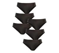 petite fleur Jazz-Pants Slips, (6 St.), aus reiner Baumwolle 50 (50), 6 St. schwarz Damen Tagwäsche Wäsche Slips 50 (50), 6 St. schwarz