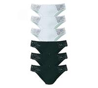 Jazz-Pants Slips PETITE FLEUR, Damen, Gr. 48/50, schwarz-weiß (schwarz, weiß), Jersey, Obermaterial: 93% Baumwolle, 7% Elasthan. Spitze: 95% Polyamid, 5% Elasthan, unifarben, körpernah, Unterhosen, au