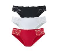 PETITE FLEUR Jazz-Pants Slips Damen rot, schwarz, weiß Gr.40/42