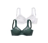 Minimizer-BH PETITE FLEUR Gr. 100, Cup E, grün (grün, weiß) Damen BHs (59815464-100) grün, weiß