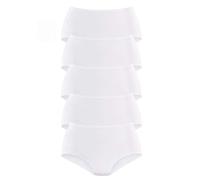 Taillenslip PETITE FLEUR, Damen, Gr. 32/34, weiß, Obermaterial: 95% Baumwolle, 5% Elasthan, unifarben, körpernah, Unterhosen Taillenslip, aus elastischer Baumwolle (874461-32) weiß