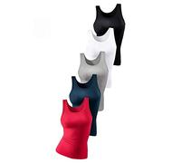 Unterhemd PETITE FLEUR Gr. 38/40, N-Gr, bunt (rot, marine, grau, meliert, weiß, schwarz) Damen Unterhemden (707815-38) rot, marine, grau, meliert, weiß, schwarz