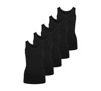 Unterhemd PETITE FLEUR Gr. 42/44, N-Gr, schwarz Damen Unterhemden aus weicher Feinripp-Qualität, Tanktop, Unterziehshirt (707804-42)