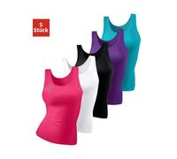 PETITE FLEUR Unterhemd Damen pink, schwarz, weiß, lila, türkis Gr.38/40