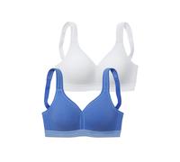 PETITE FLEUR Entlastungs-BH Damen blau+weiß Gr.105F