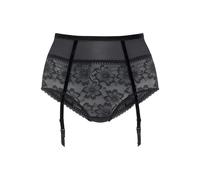 High-Waist-Slip "Seduction", Damen, Gr. 48/50, schwarz, Spitze, Obermaterial: 85% Polyamid, 15% Elasthan, PETITE FLEUR GOLD BY LASCANA, körpernah, Unterhosen, mit abnehmbaren Strapsen (92289839-48) sc