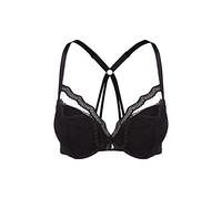 Push-up-BH, Damen, Gr. 70, Cup A, schwarz, Spitze, Obermaterial: 60% Polyamid, 35% Polyester, 5% Elasthan, PETITE FLEUR GOLD BY LASCANA, BHs Push-up-BH Spitzenwäsche Bügel-BH Spitzen-BH Schalen-BH, mi