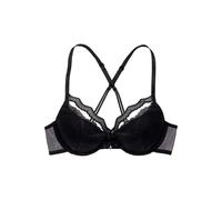 Push-up-BH PETITE FLEUR GOLD Gr. 90, Cup AA, schwarz Damen BHs Push-up-BH Spitzen-BH Spitzenwäsche Bügel-BH Schalen-BH (52863705-90) schwarz