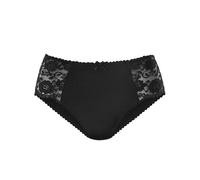 petite fleur Hüftslip, (3 St.), mit floraler Spitze seitlich 44/46, 3 St. schwarz Damen Cotton made in Africa Hüftslip 44/46, 3 St. schwarz