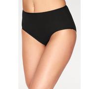 Hüftslip PETITE FLEUR, Damen, Gr. 32/34, schwarz (beige, schwarz), Single Jersey, Obermaterial: 95% Baumwolle, 5% Elasthan, unifarben, Unterhosen, aus elastischer Baumwolle (39191419-32) beige, schwar