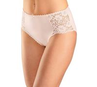 Hüftslip PETITE FLEUR Gr. 44/46, bunt (blau, rosa, mint), Damen, Obermaterial: 93% Baumwolle, 7% Elasthan. Spitze: 95% Polyamid, 5% Elasthan, Unterhosen, aus elastischer Baumwoll-Qualität (736708-44)