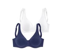 PETITE FLEUR Minimizer-BH Damen marine+weiß Gr.105F