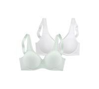PETITE FLEUR Minimizer-BH Damen mint+weiß Gr.90D