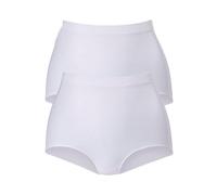 Shapingslip PETITE FLEUR, Damen, Gr. S (36/38), weiß (2xweiß), Microfaser, Obermaterial: 88% Polyamid, 12% Elasthan, Unterhosen, SEAMLESS im Doppelpack (28520439-S) 2xweiß