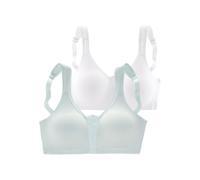 PETITE FLEUR Soft-BH Damen hellblau+weiß Gr.75F