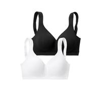 PETITE FLEUR Soft-BH Damen weiß+schwarz Gr.105F