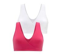 PETITE FLEUR Still-BH Damen pink+weiß Gr.40