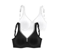 PETITE FLEUR T-Shirt-BH Damen schwarz+weiß Gr.75E