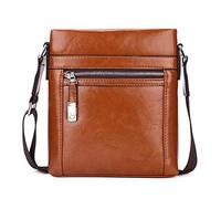 Petite Sac a bandouliere/Unisex/Besace/Messenger Bag/porté lanière Cuir de Buffle Cuir véritable