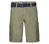 Cargoshorts PETROL INDUSTRIES, Herren, Gr. XXXL, N-Gr, grün (dusty army), Web, Obermaterial: 100% Baumwolle, unifarben, casual, regular fit kniefrei, Hosen, mit Cargo Taschen (40096518-XXXL) dusty arm